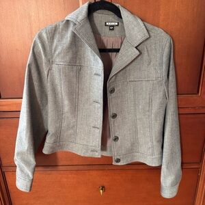 NWOT Vintage Grey Cropped Jacket / Blazer - Size 6P